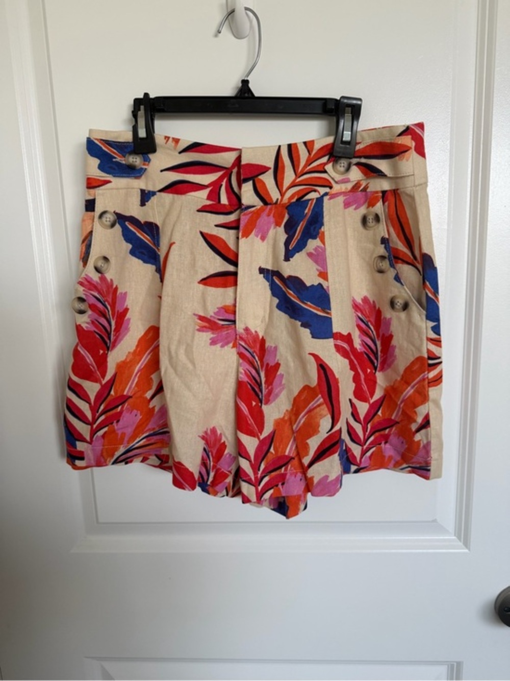 G by Giuliana Black Label Linen Printed Shorts 8